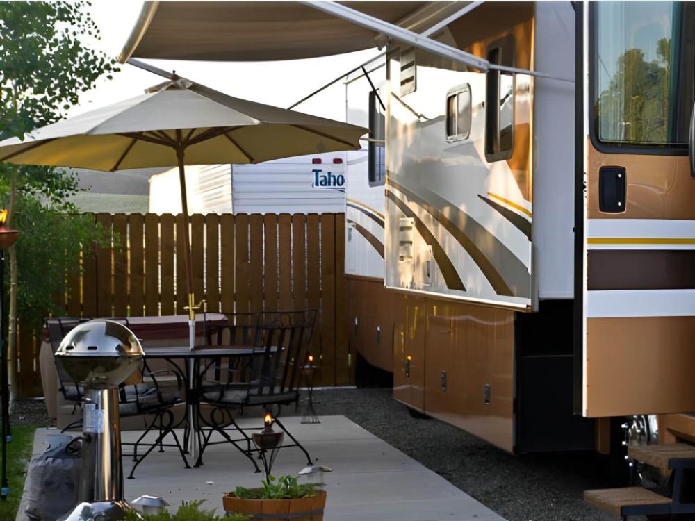 RV patio at Mesa Campground