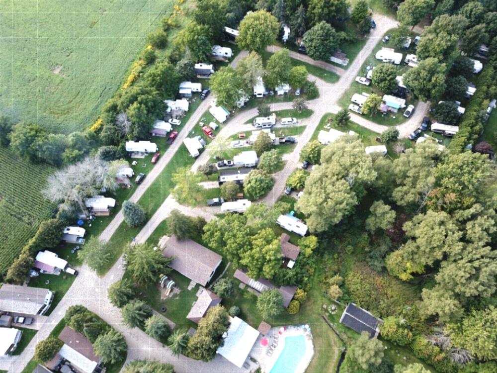Aerial view of Willow Lake Campground & RV Park
