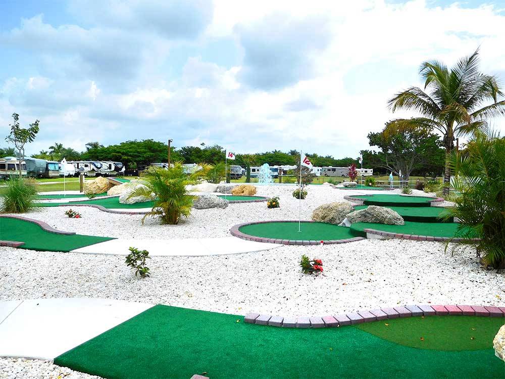 Miniature golf course at ENCORE MIAMI EVERGLADES