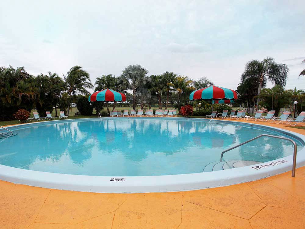 Round swimming pool at ENCORE MIAMI EVERGLADES