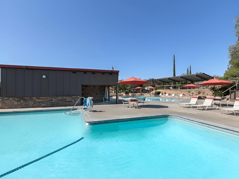 Pool area at 49er Village Sun RV Communities