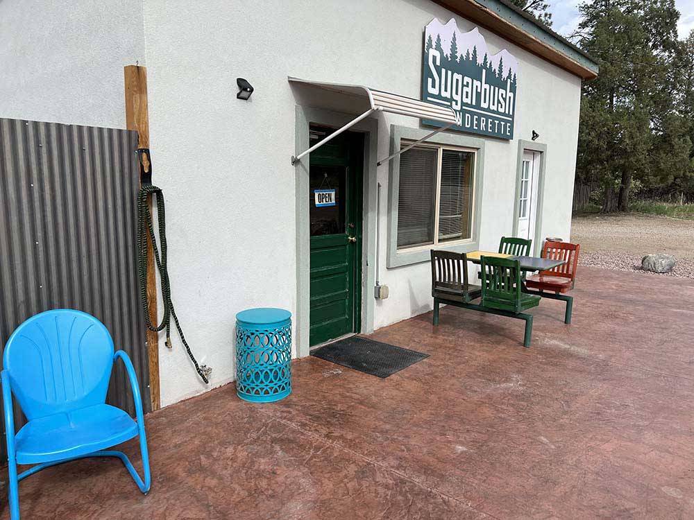Exterior view of front office at SUGARBUSH CAMPGROUND