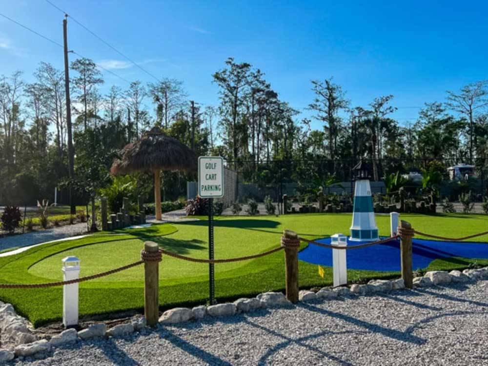A view of the miniature golf at BLUEWAY RV VILLAGE