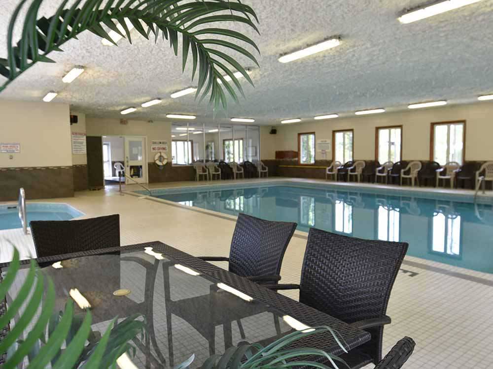 The indoor swimming pool at WOODLAND PARK