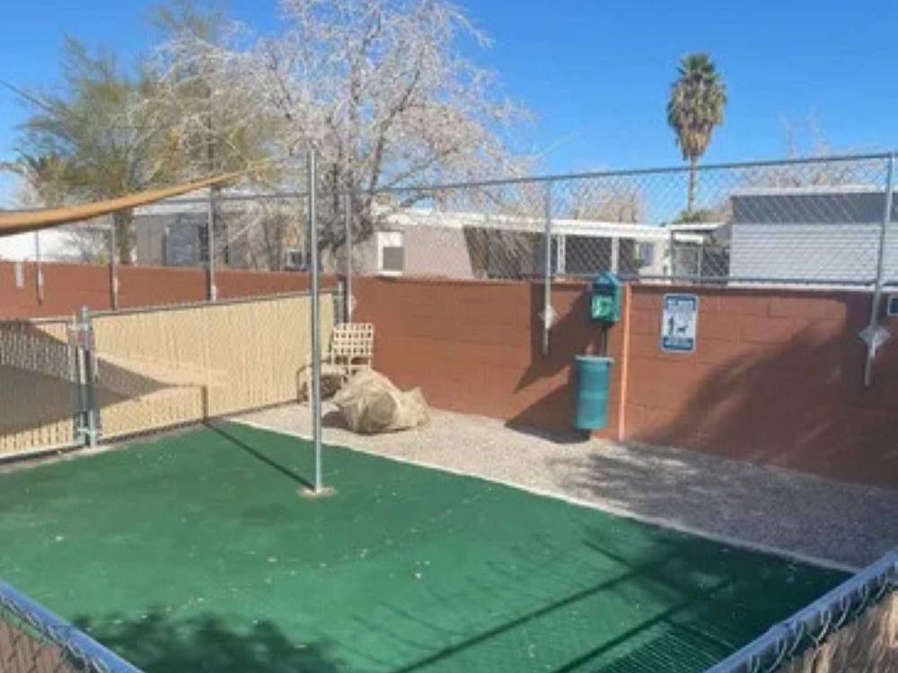 Enclosed dog area