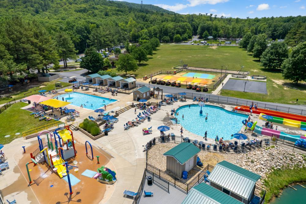 Aerial view of the resort