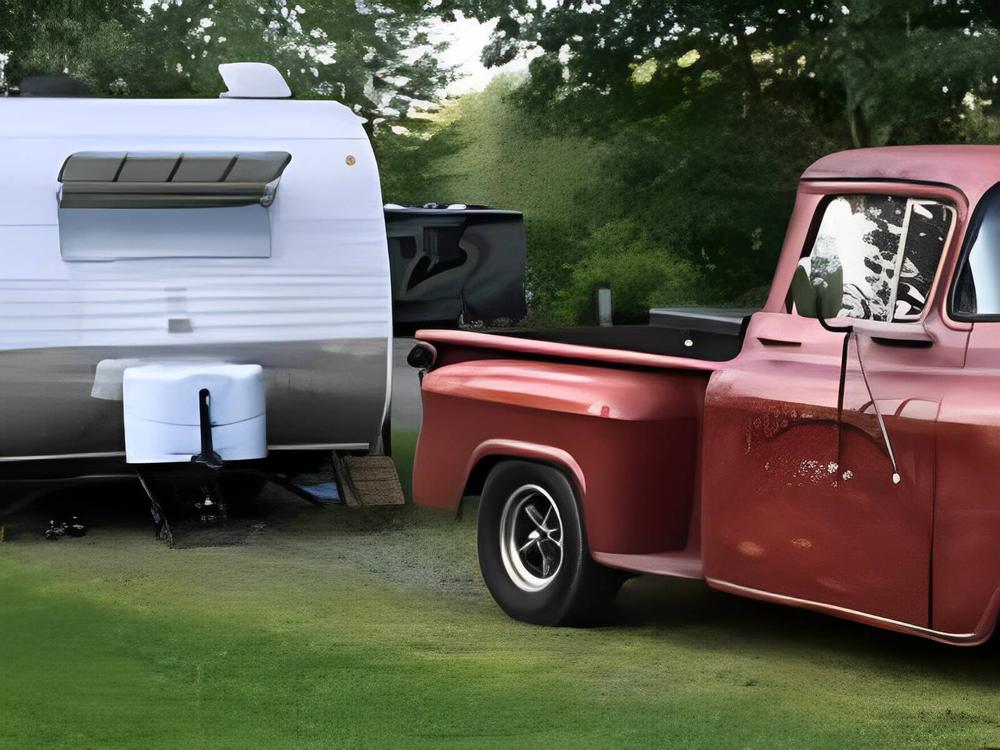 Vintage truck and trailer