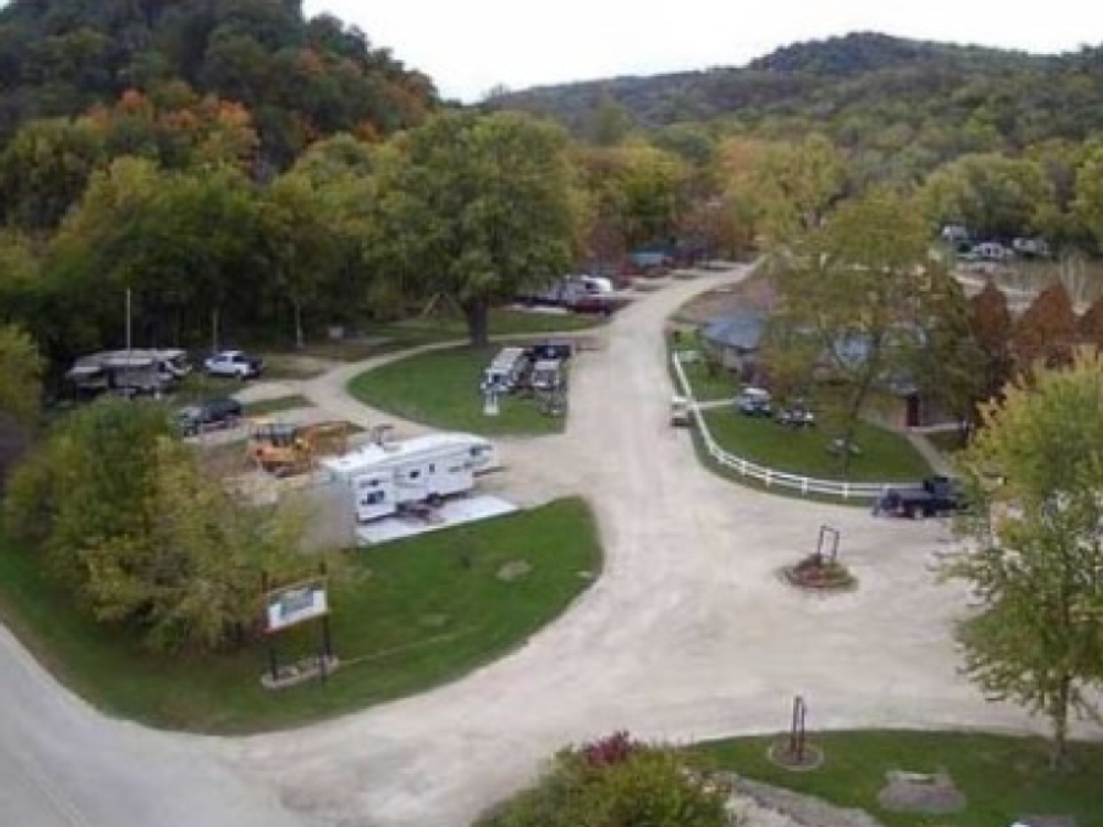 Aerial view of Campground at Boulder Creek Campground