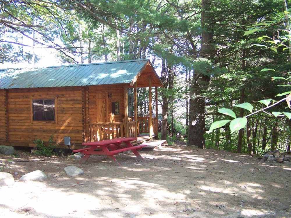 One of the camping cabins at MEADOWBROOK CAMPING AREA