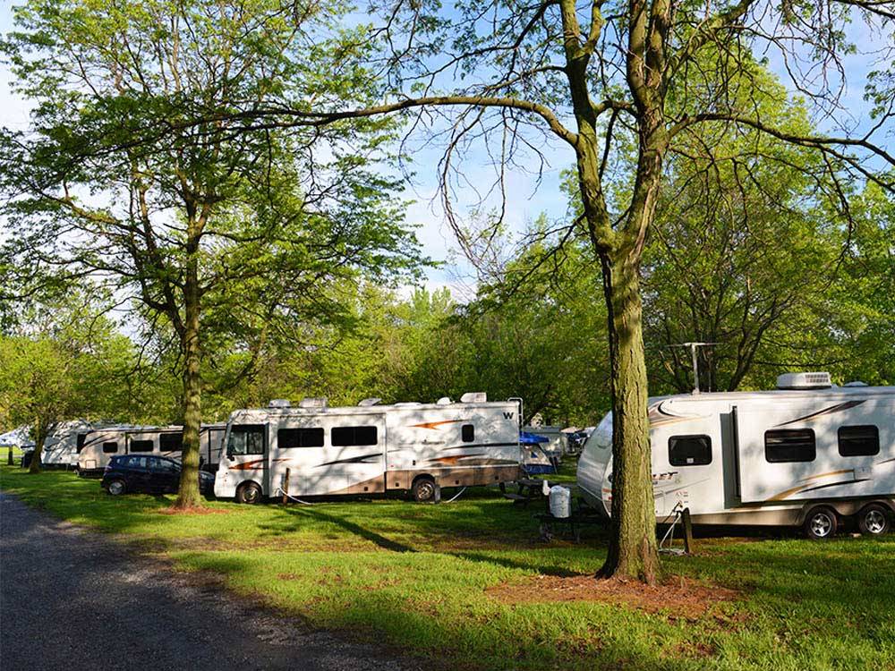 Trailers and RVs camping at SPRING GULCH RESORT CAMPGROUND