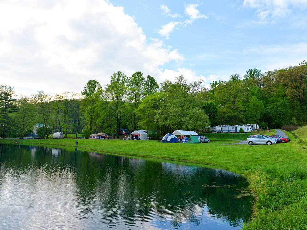 Campsites near the lake at SPRING GULCH RESORT CAMPGROUND