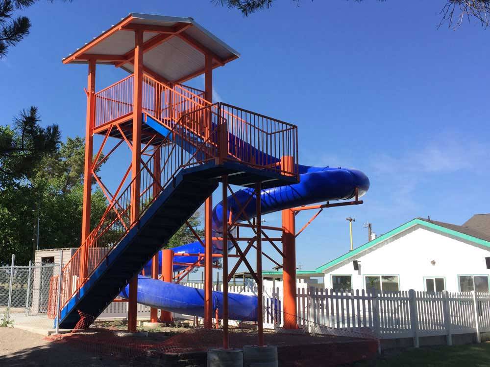 Playground with tall slide at ANDERSON CAMP