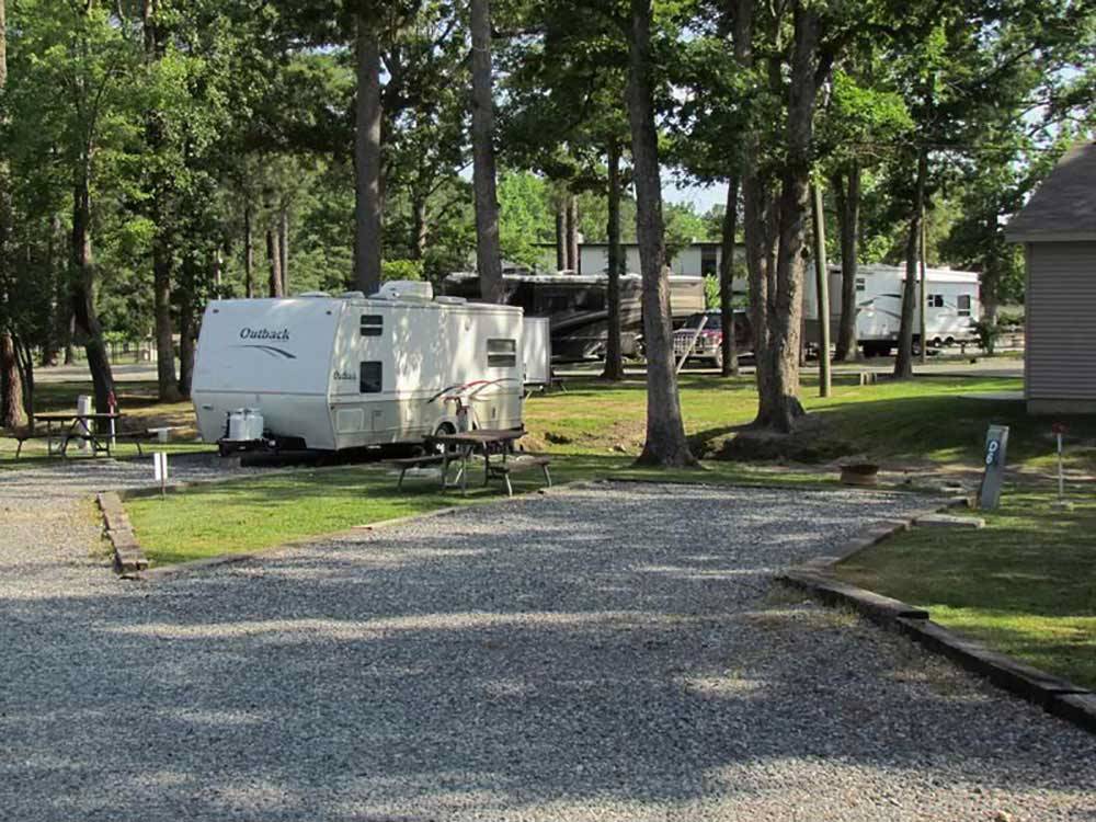 Trailer camping at AMERICAMPS RV RESORT