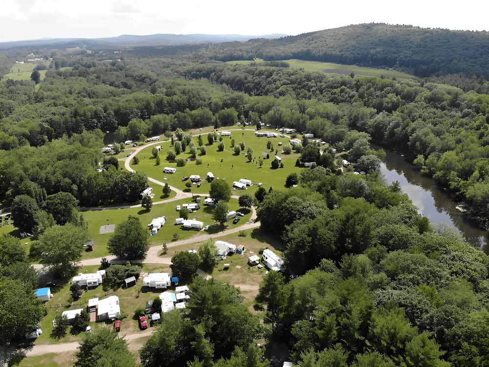 Aerial view of the park