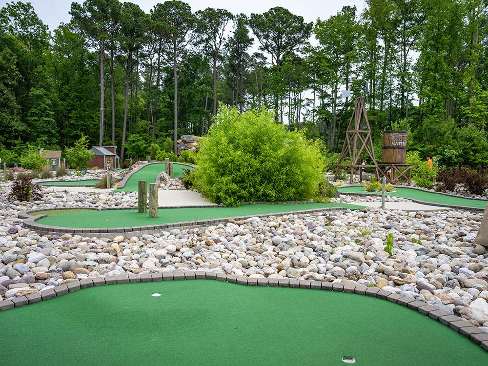 A view of the miniature golf course at SUN OUTDOORS FRONTIER TOWN