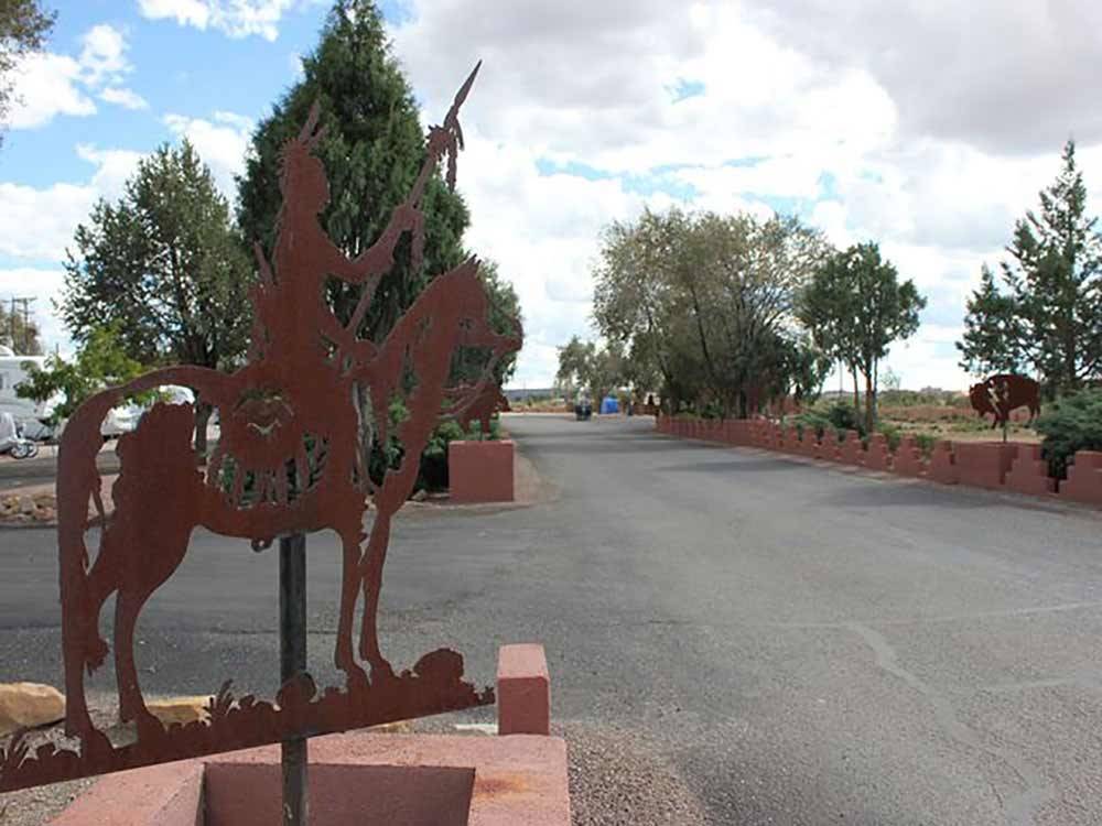 Road leading into campground at USA RV PARK