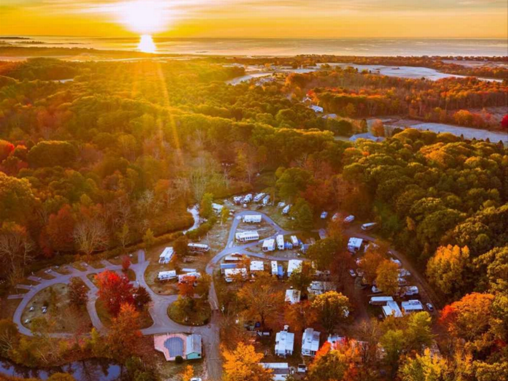 Aerial view of the park