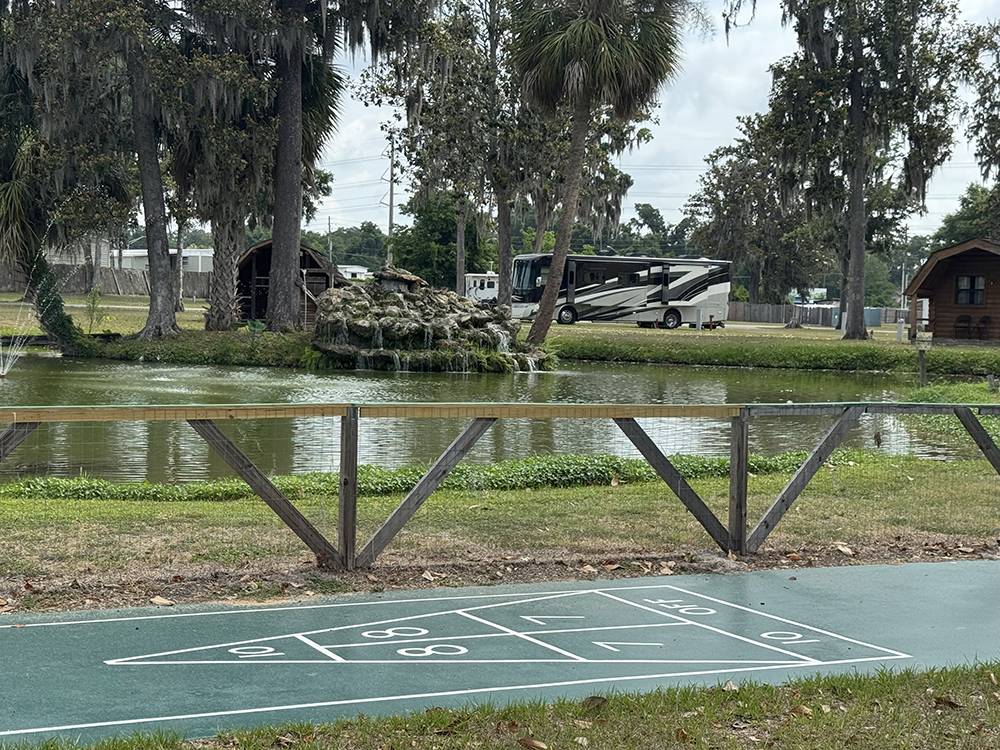 Shuffleboard near the water