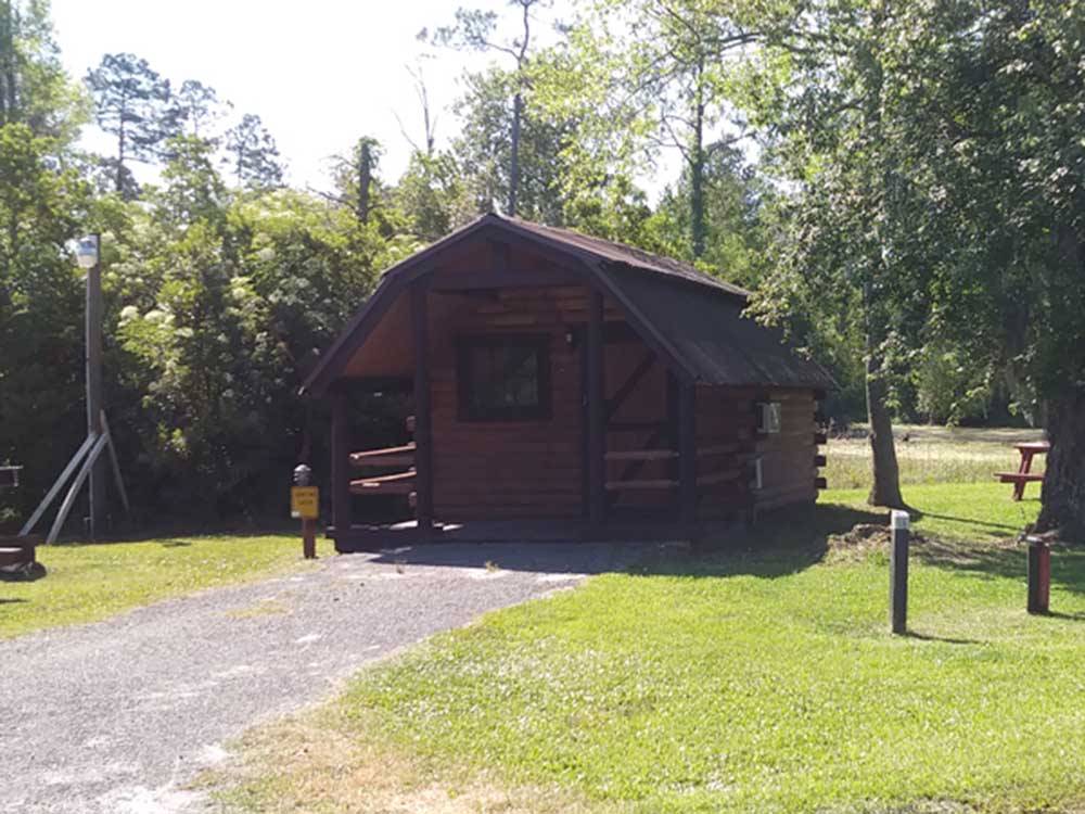 A rental rustic cabin at LAKE CITY CAMPGROUND
