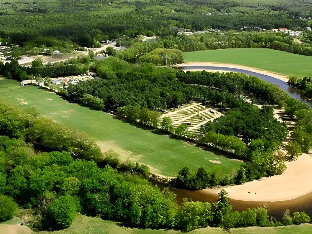 Aerial view of the park
