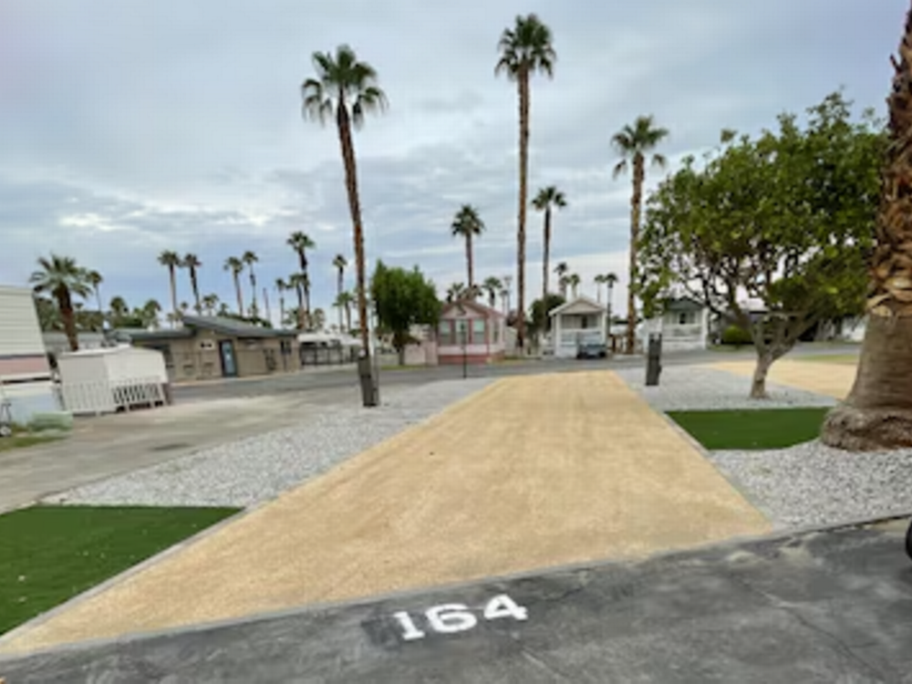 Paved site at Indian Wells Sun RV Communities