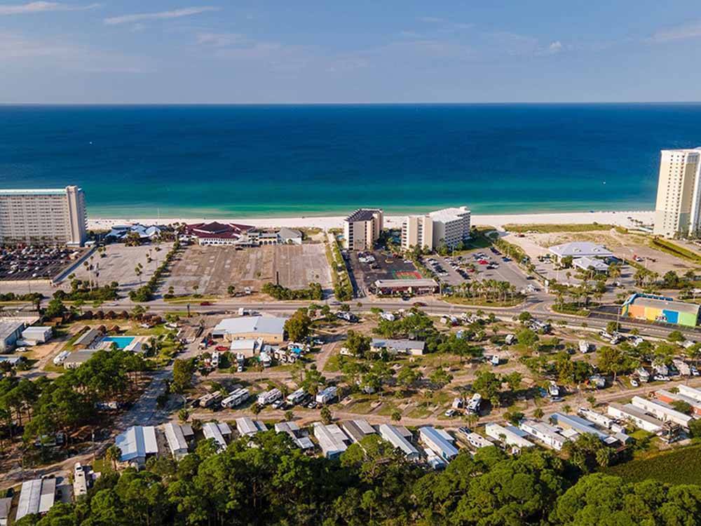 Aerial view of the campground at CAMPER'S INN