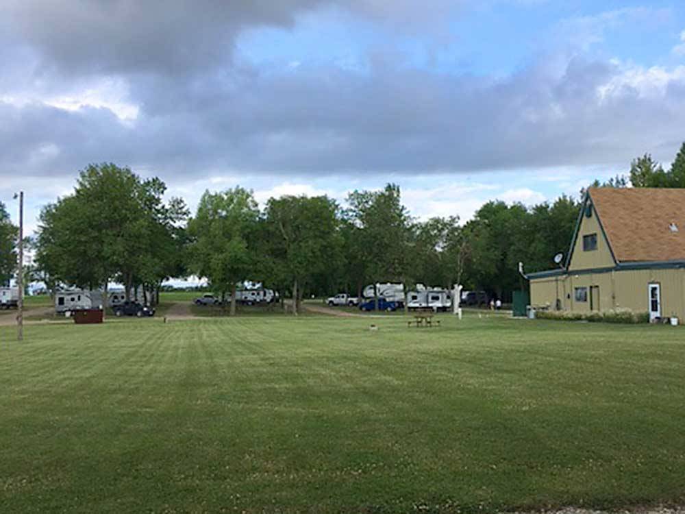 Trailers and RVs camping at JAMESTOWN CAMPGROUND