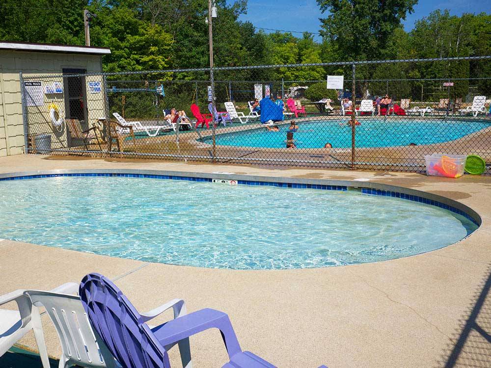 Swimming pool at campground at TRANQUIL TIMBERS