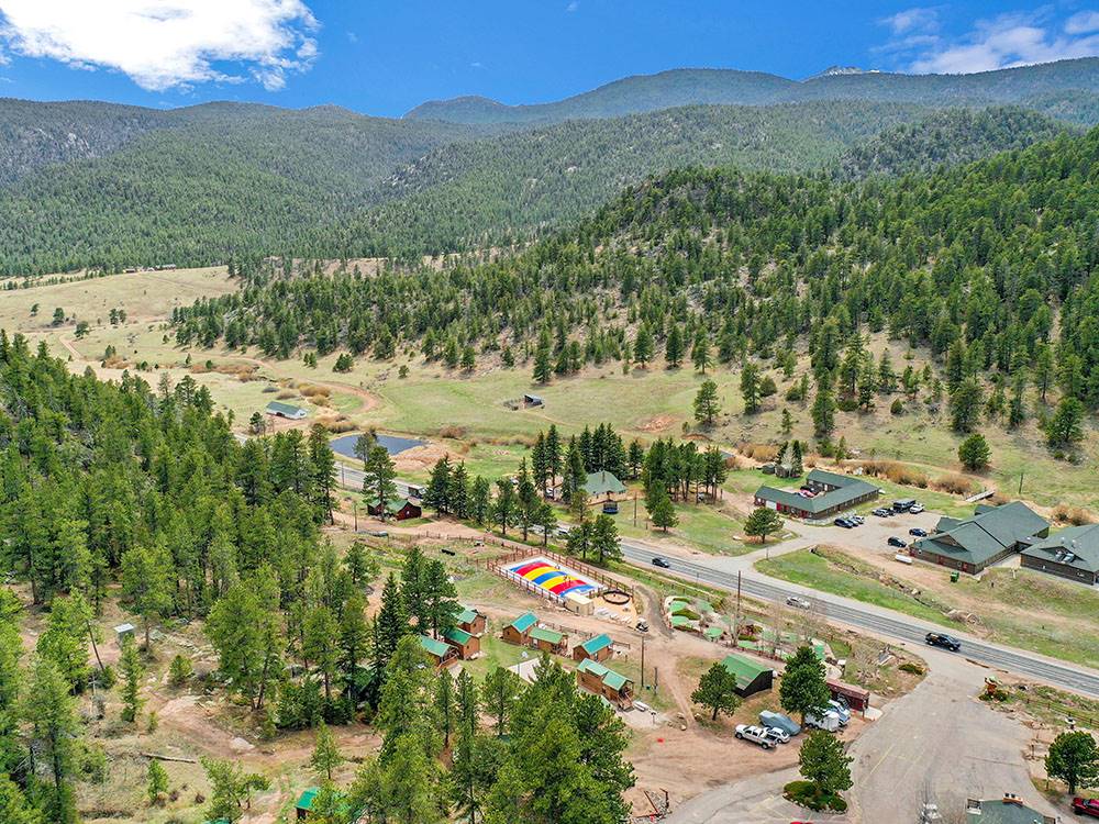 Aerial view of park at JELLYSTONE PARK ESTES