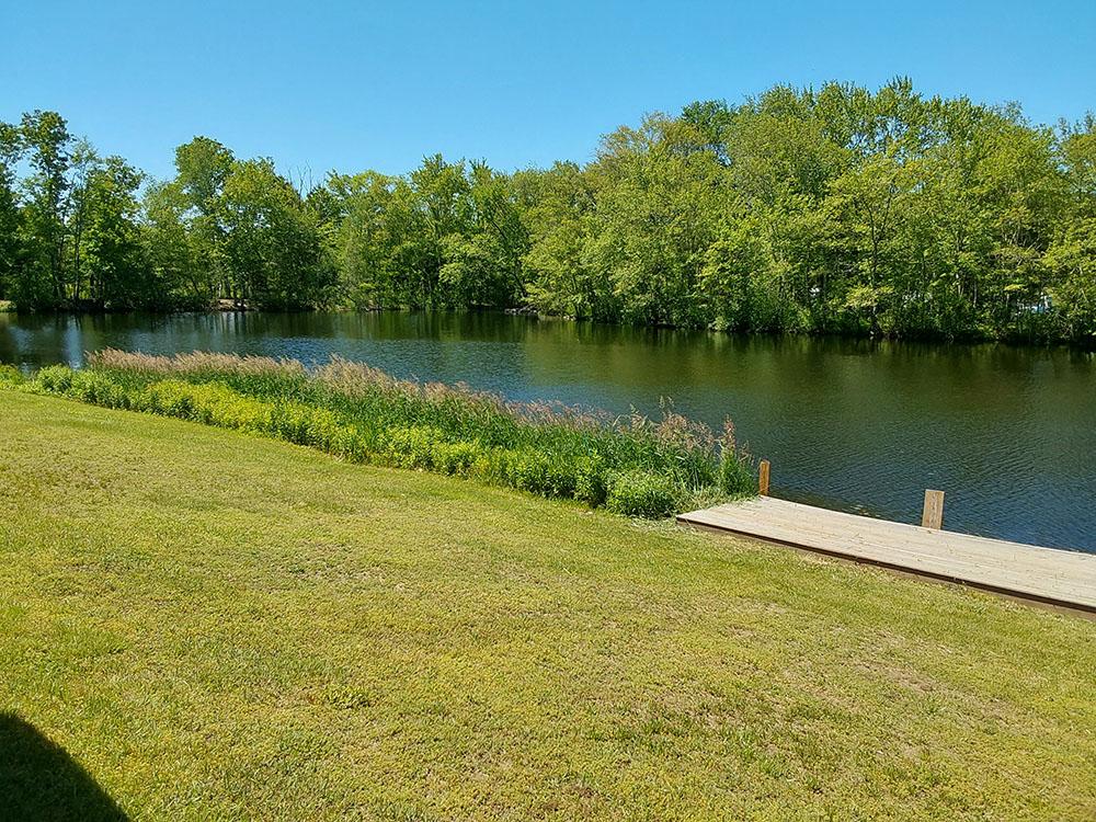 View of the waterfront dock at COLALUCA FAMILY CAMPGROUND