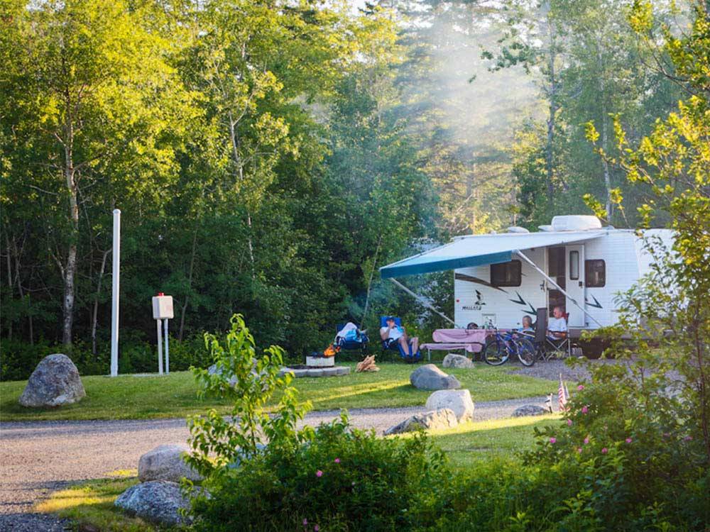 Trailer camping at NARROWS TOO CAMPING RESORT