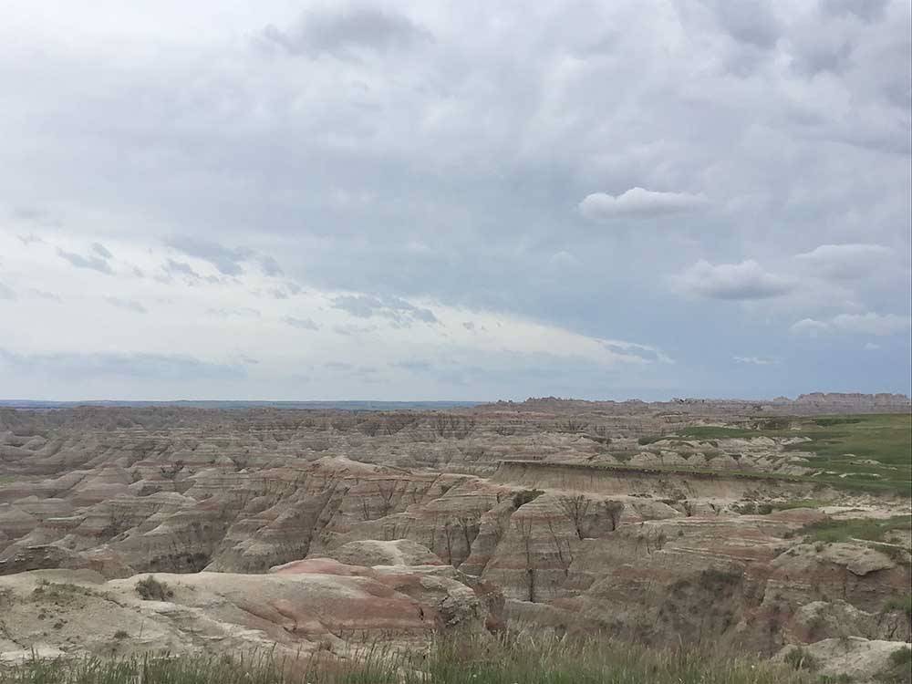 A wide view of the Badlands at BADLANDS MOTEL & CAMPGROUND