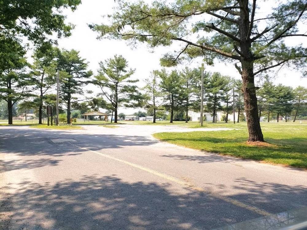 Road leading to RV lots and grounds