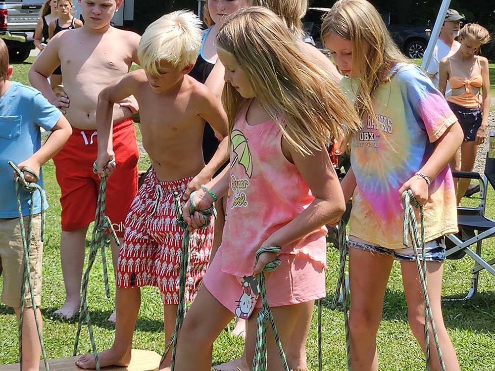 Children participating in planned activities