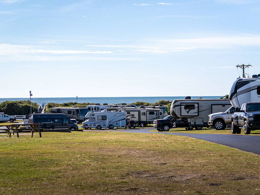 RVs parked at sites at HOLIDAY TRAV-L-PARK RESORT