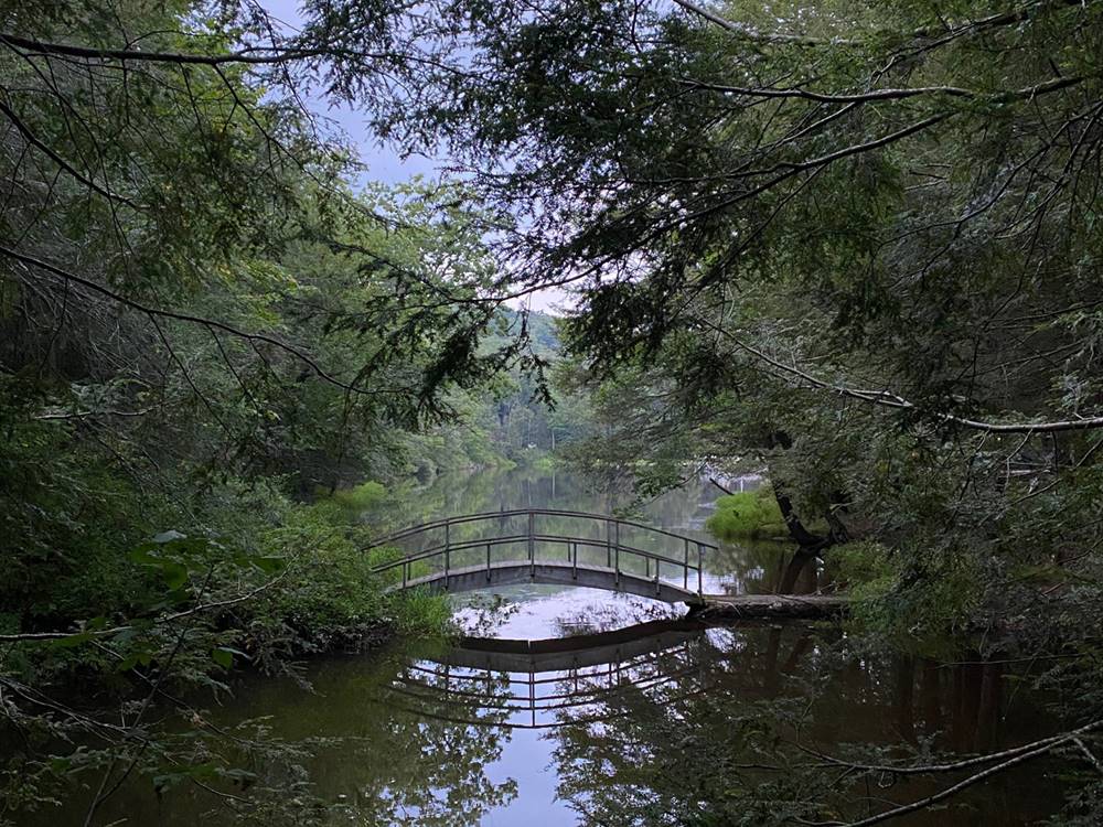 A bridge over the water