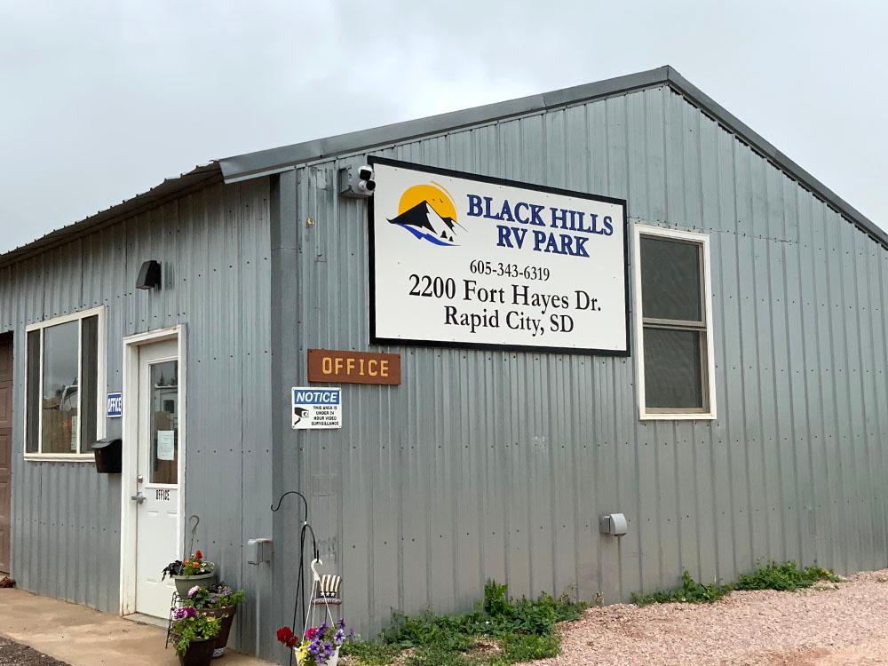 Exterior of the office at BLACK HILLS RV PARK