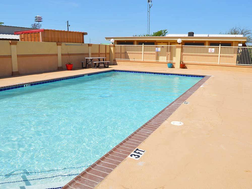 Swimming pool at campground at ABILENE RV PARK
