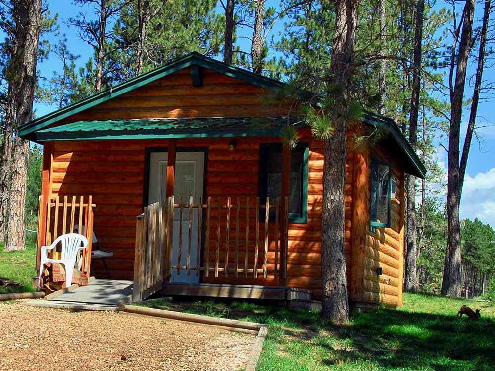 One of the camping cabins at BEAVER LAKE CAMPGROUND