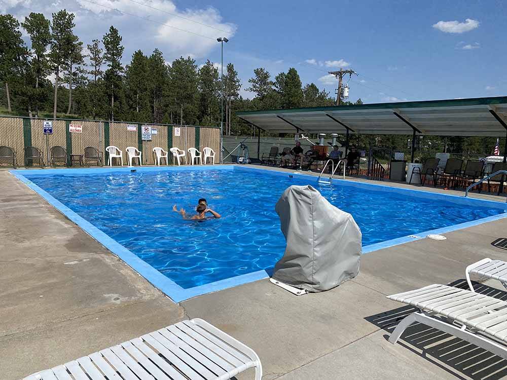 The swimming pool area at BEAVER LAKE CAMPGROUND