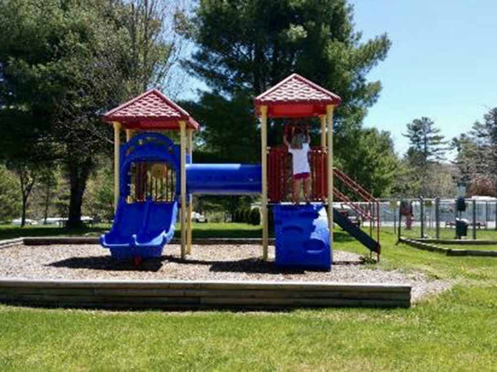 The playground equipment at RED APPLE CAMPGROUND
