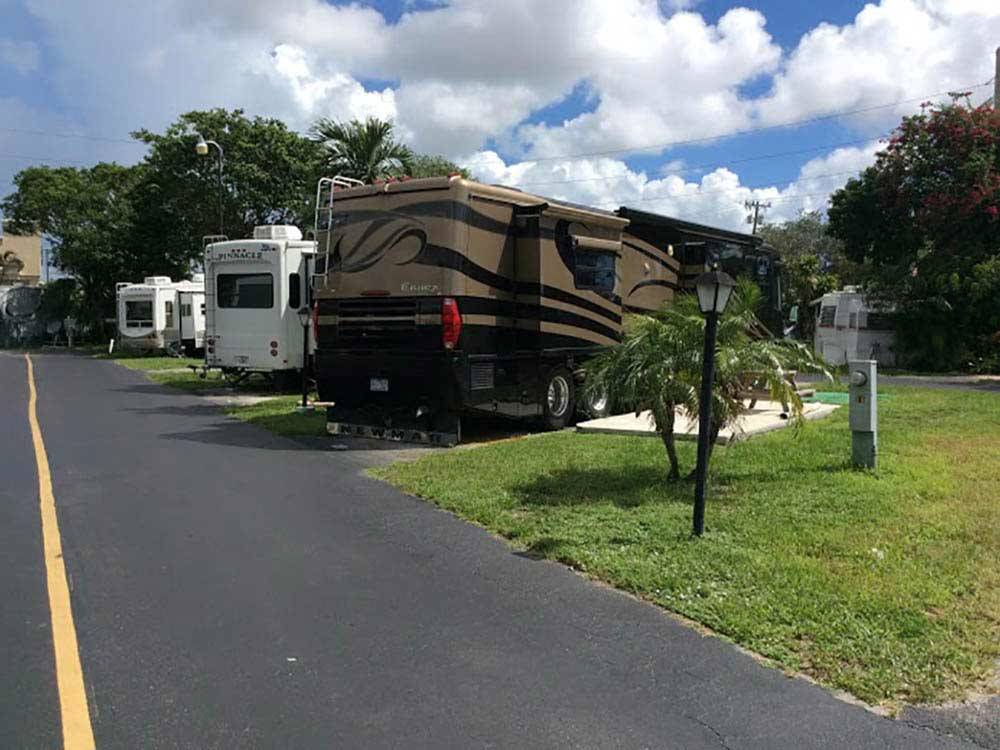 RVs camping at PARADISE ISLAND RV RESORT