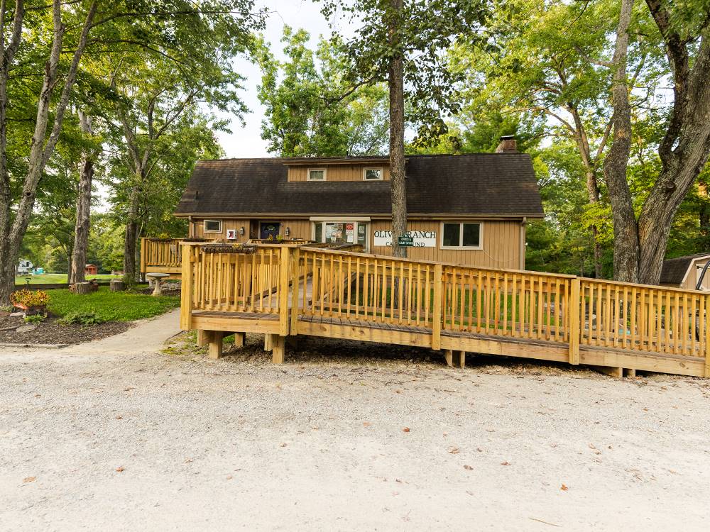 A ramp leading to a rental