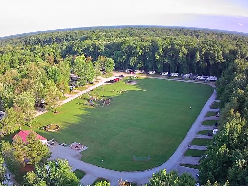 Aerial view of sites