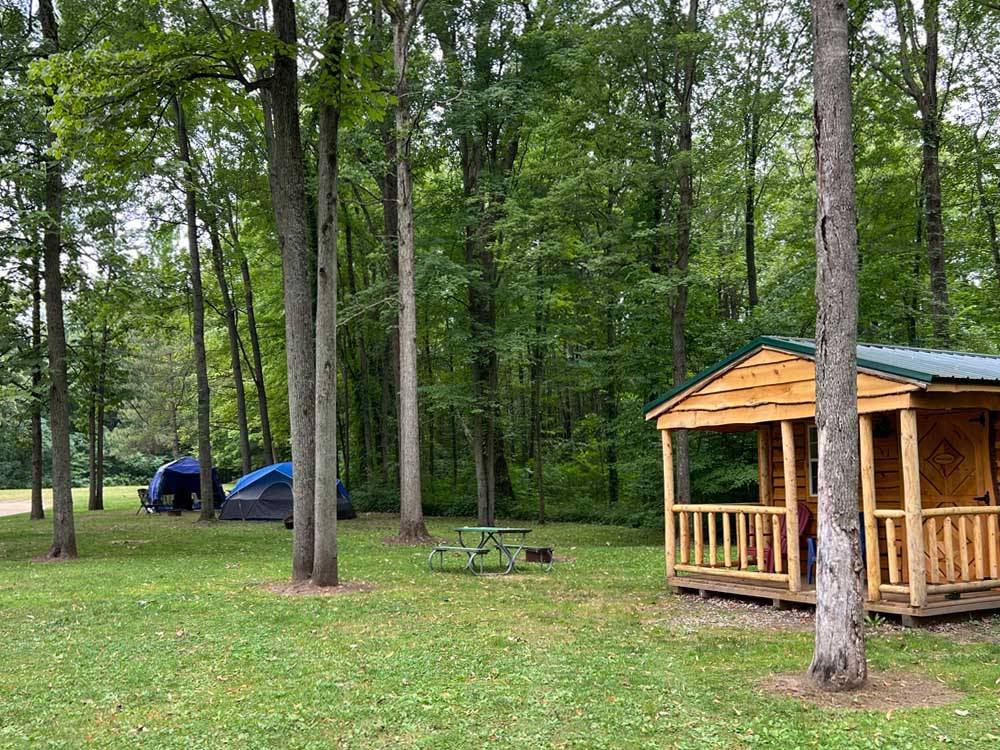 Private cabin available to rent at BER WA GA NA CAMPGROUND