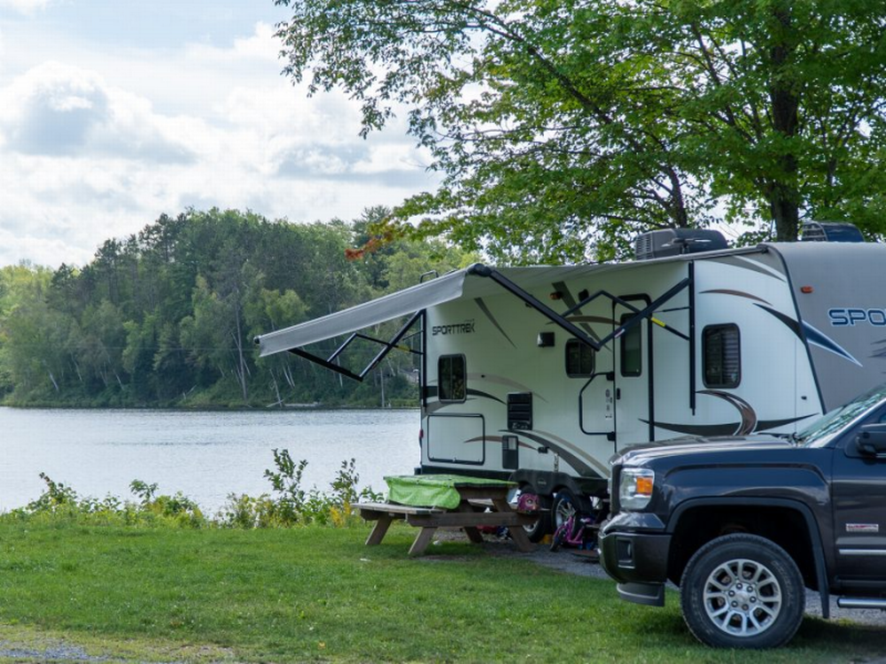 RV site by the water