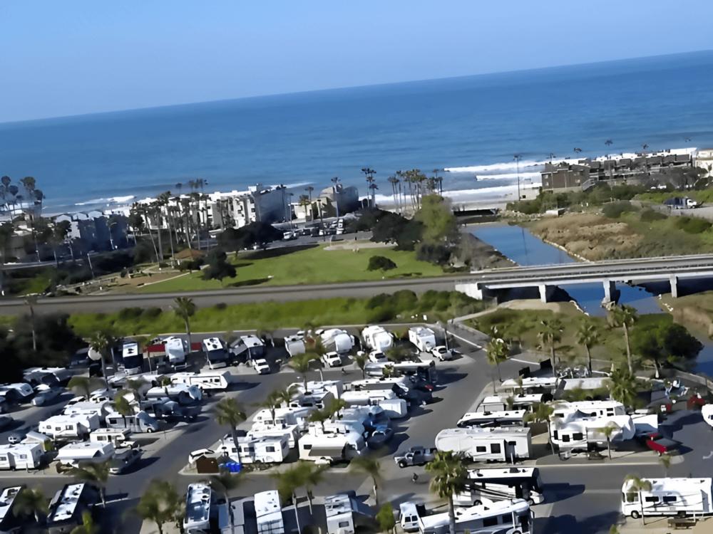 Aerial view of the resort