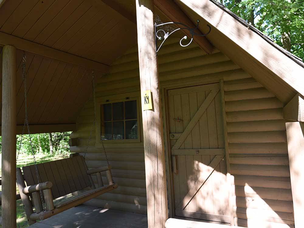 Front view of the cabin at GREAT CANADIAN RESORTS & CAMPGROUNDS