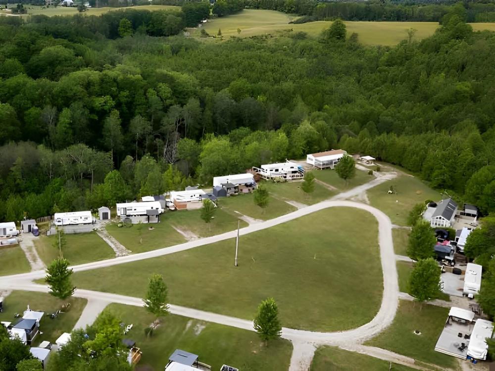 Aerial view of the resort