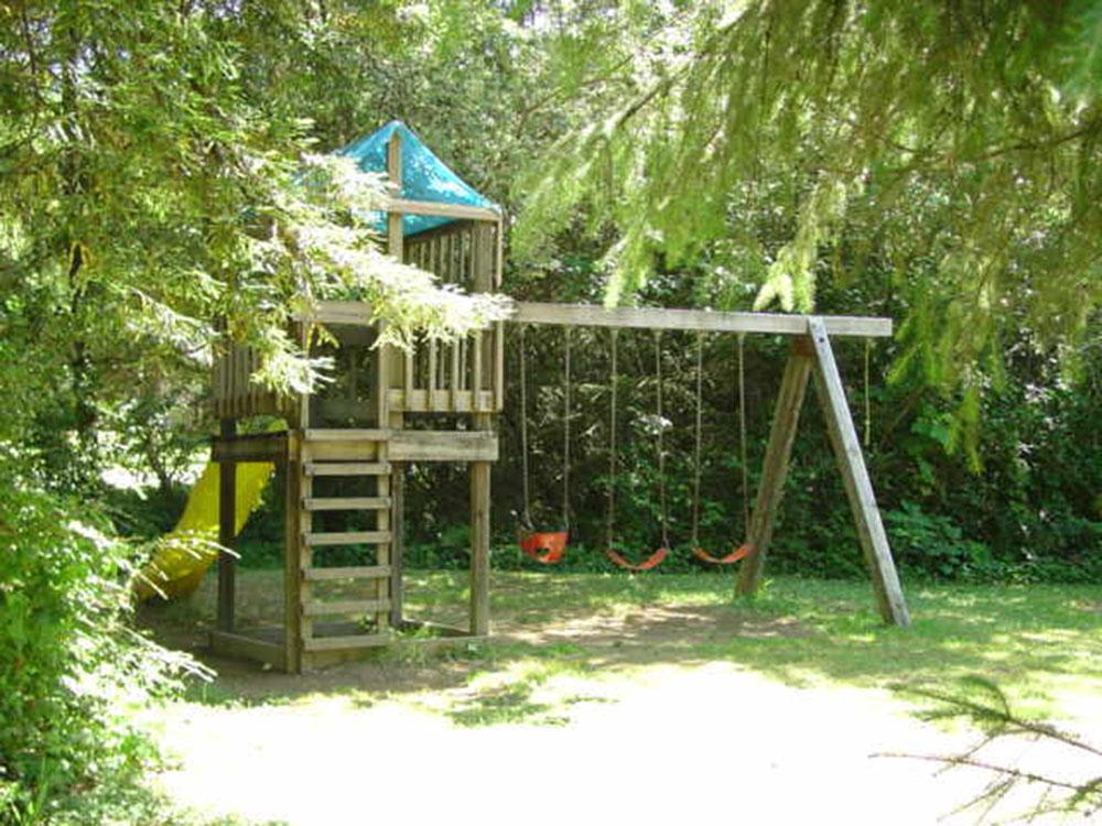 Playground in the park at MYSTIC FOREST RV PARK